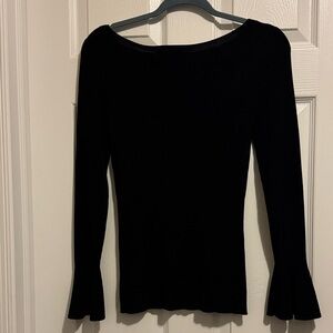 Michael Kors Black Long Sleeve Top